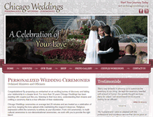 Tablet Screenshot of chicagoweddings.org